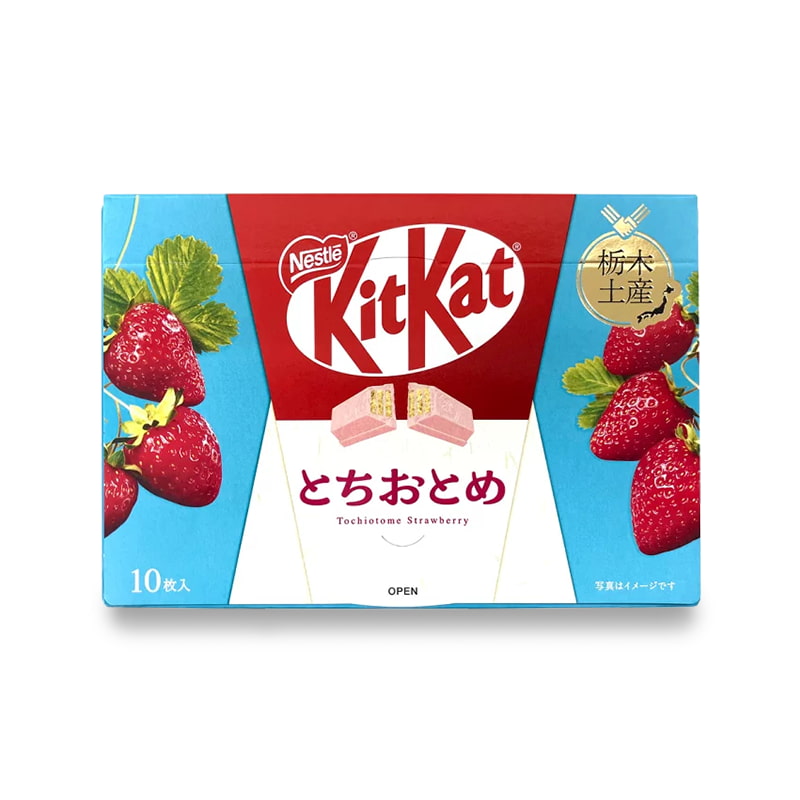 KitKat premum saveur fraise tochiotome de la region de Tochigi au Japon