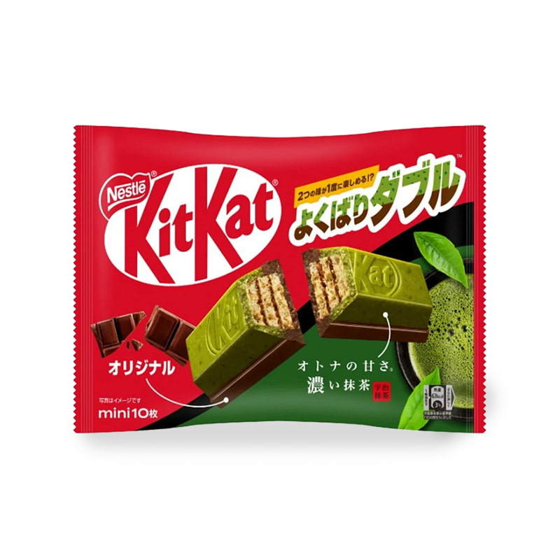 Kitkat japonais double saveur matcha et original